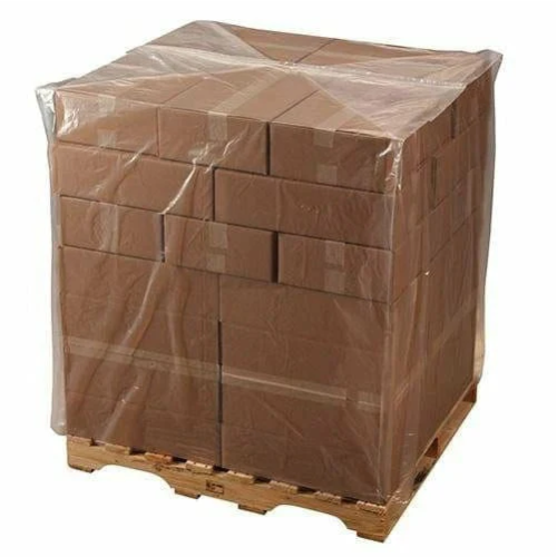 Polyethylene COVERS large size for pallets for pallets 100х120cm, thickness 100microns, load height 0,5m (primary PE) Polyethylene COVERS large size for pallets for pallets 100х120cm, thickness 100microns, load height 0,5m (primary PE)